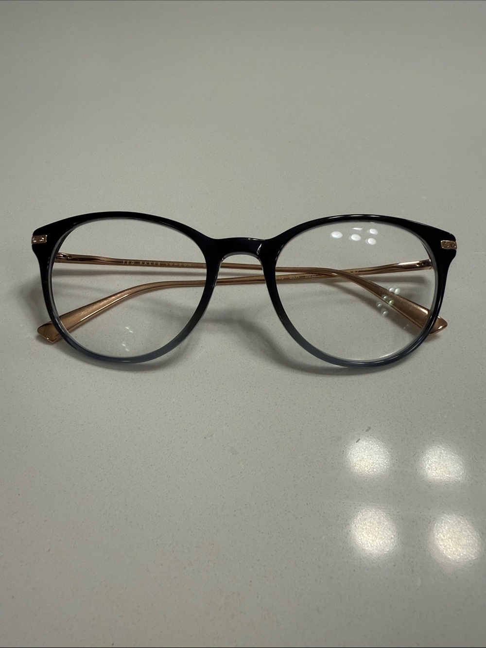 Ted Baker Black Frames with Rose Gold Temples Women's Glasses